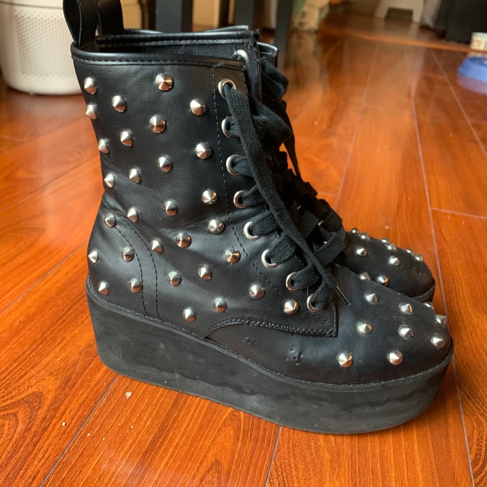 Strange cult studded boots